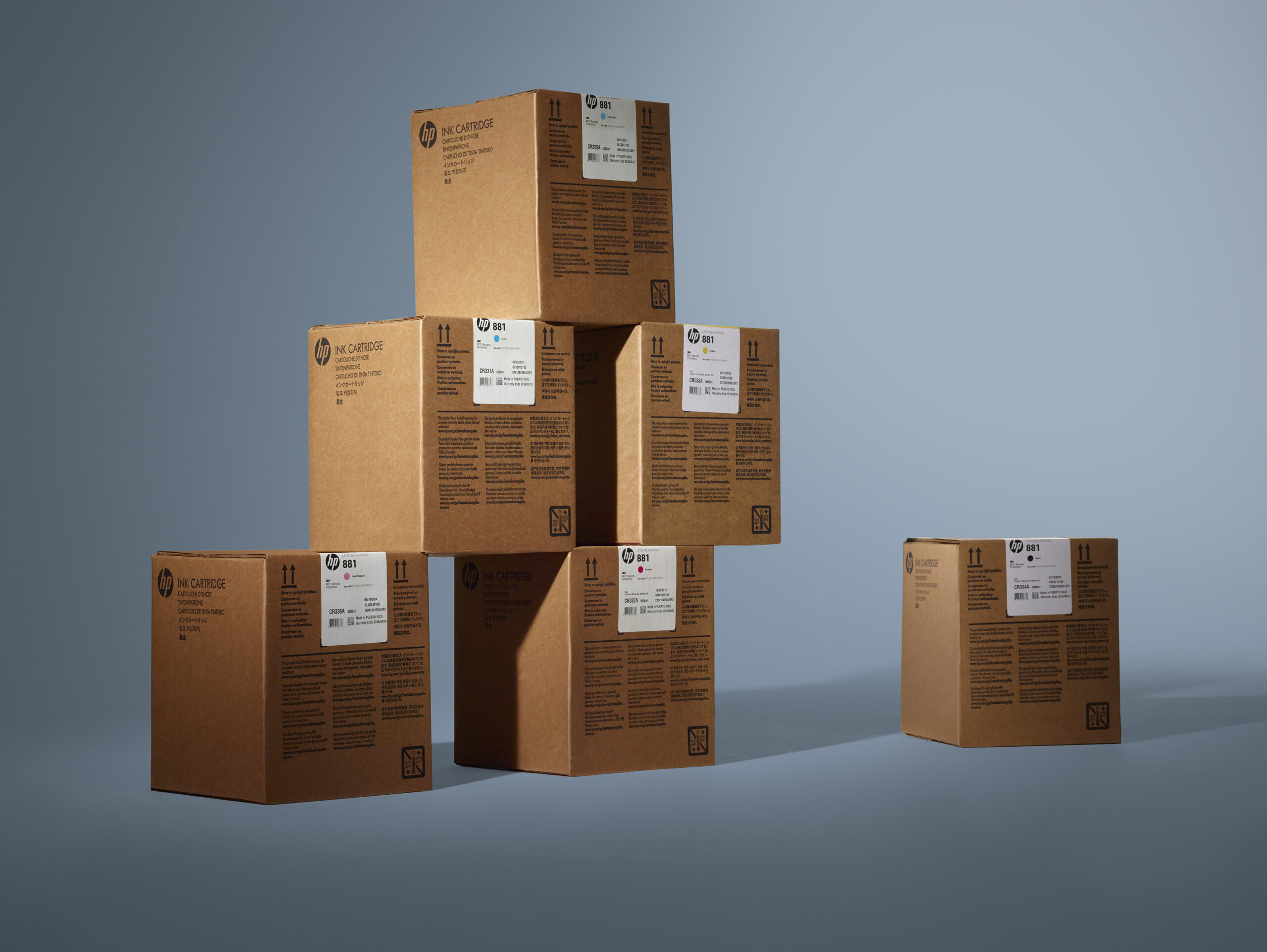 HP Latex ink cartridge family