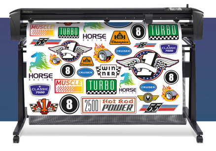 Graficomp HP Large Format - Vinyl cutter for contour cutting and decals