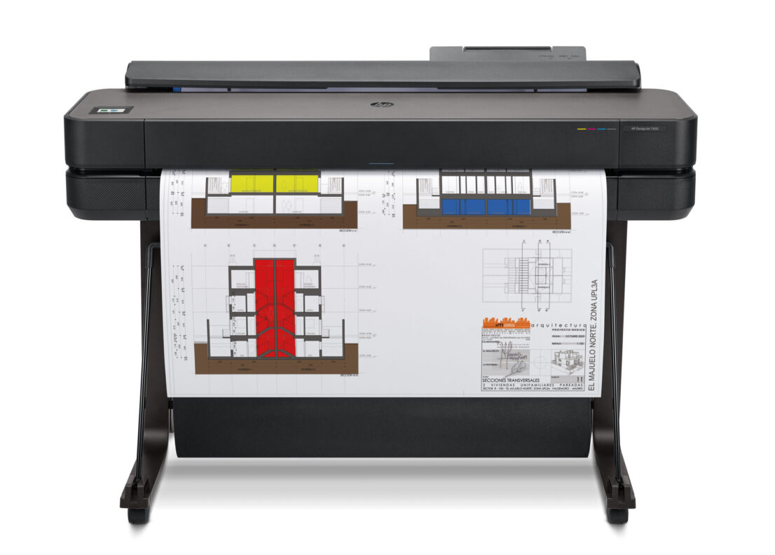 HP DesignJet T650 36in Front plot